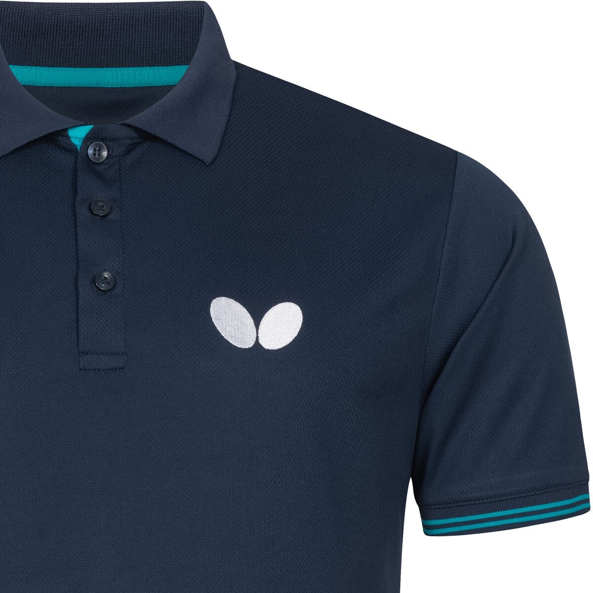 Butterfly Puren Shirt: Close-up of left chest Butterfly Wings